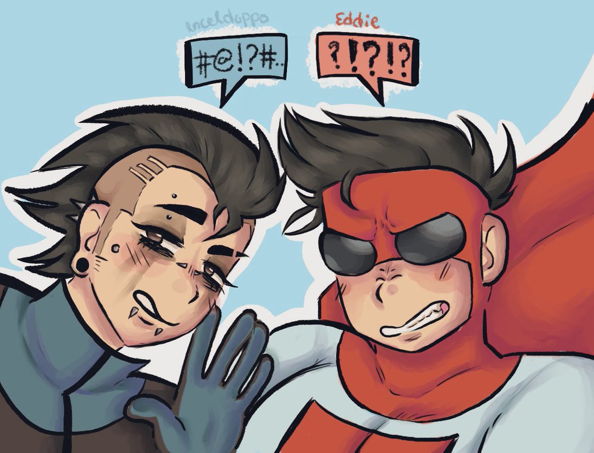 #INVINCIBLE #MarkGrayson #MohawkMark #OmniMark 

i want to see them have an interaction (♡ˊ͈ ꒳ ˋ͈) they’re both mean