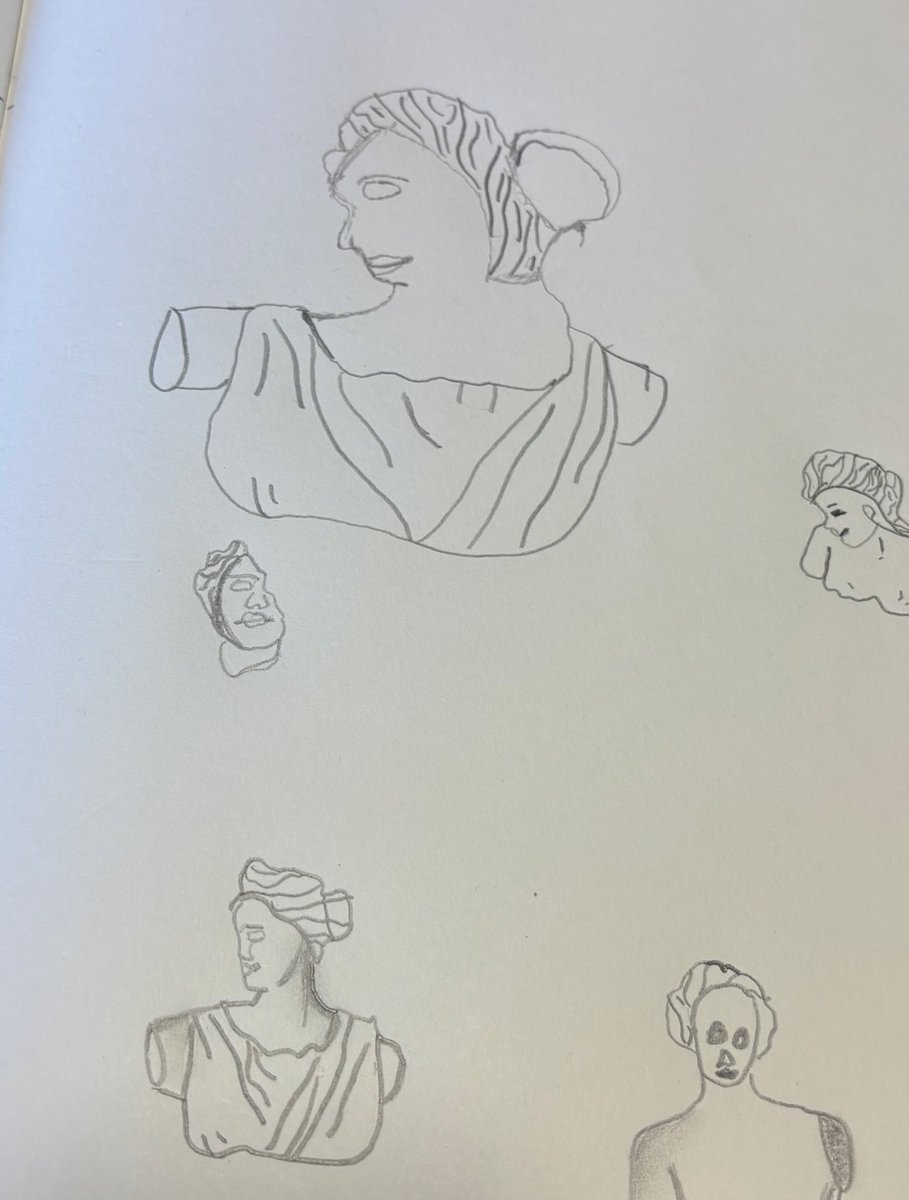 Today in art we put our artistic skills to the test and had a go at drawing some Greek sculptures. #GCPArt ✍️ <a href="/PrimaryGreat/">Great Coates Primary</a>