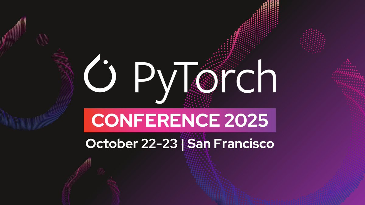 NVIDIAAIDev's tweet image. We’ll be at #PyTorchCon with keynote, sessions, panels, and workshops with the @PyTorch developer community on topics including fast inference with Dynamo + TensorRT-LLM and efficient FSDP on GPUs.
📆 Oct 22–23 in San Francisco.
🔗 nvidia.com/en-us/events/p…
We will see you there.…