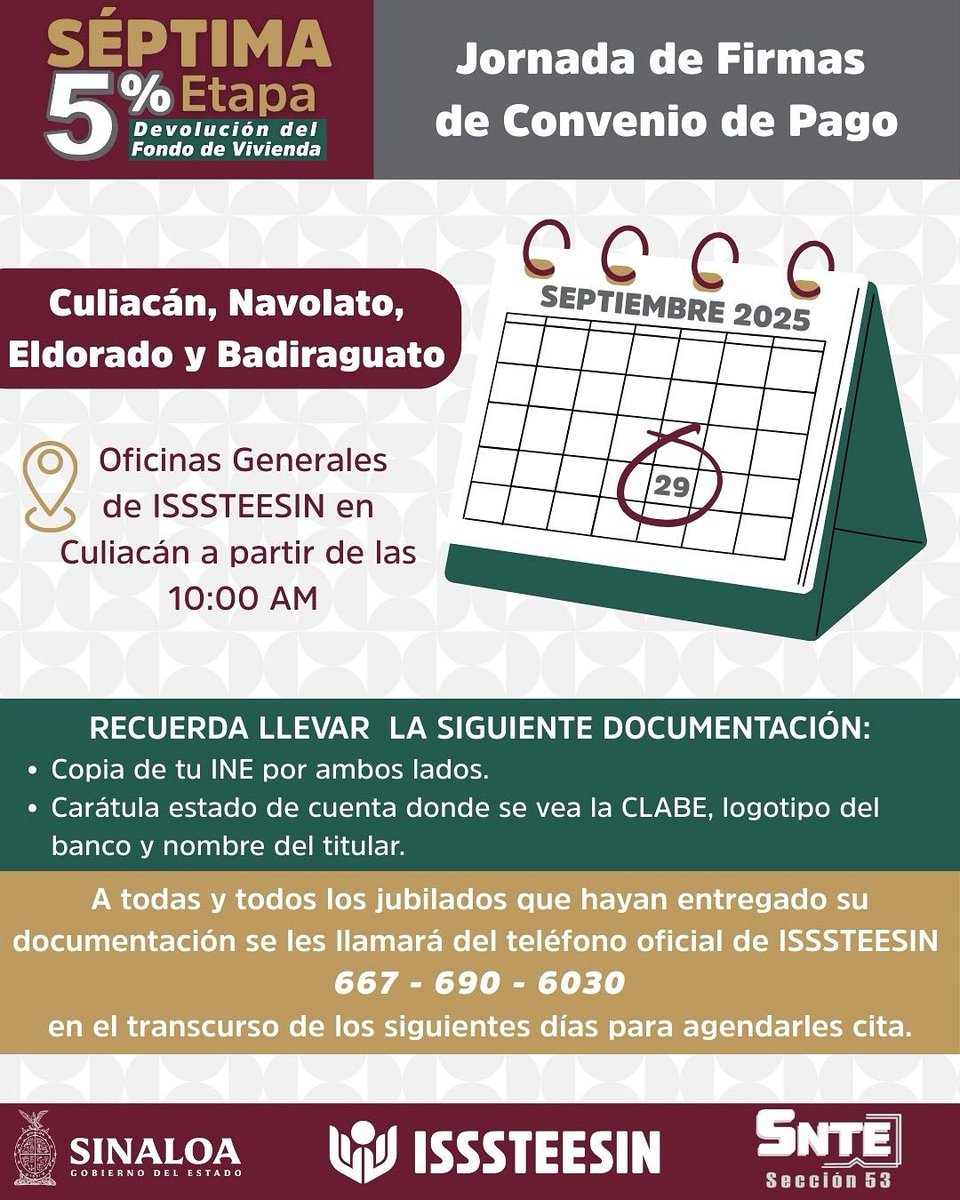 📣𝐄𝐬𝐭𝐞 𝐩𝐫ó𝐱𝐢𝐦𝐨 𝐥𝐮𝐧𝐞𝐬 𝟐𝟗 𝐝𝐞 𝐬𝐞𝐩𝐭𝐢𝐞𝐦𝐛𝐫𝐞 𝐝𝐚 𝐜𝐨𝐦𝐢𝐞𝐧𝐳𝐨 𝐥𝐚 𝐒é𝐩𝐭𝐢𝐦𝐚 𝐄𝐭𝐚𝐩𝐚 𝐝𝐞𝐥 𝐩𝐫𝐨𝐜𝐞𝐬𝐨 𝐝𝐞 𝐝𝐞𝐯𝐨𝐥𝐮𝐜𝐢ó𝐧 𝐝𝐞𝐥 𝟓% 𝐝𝐞𝐥 𝐅𝐨𝐧𝐝𝐨 𝐝𝐞 𝐕𝐢𝐯𝐢𝐞𝐧𝐝𝐚.