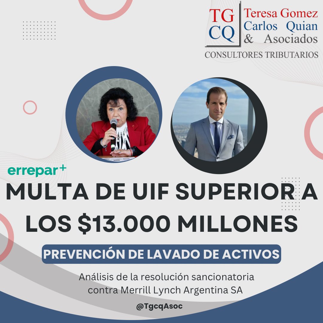 Comparto el análisis que realizamos junto a <a href="/feschweizer/">Federico Schweizer</a> en el Micrositio de Lavado de <a href="/errepar/">Errepar</a>, sobre una reciente resolución sancionatoria emitida por la Unidad de Información Financiera - República Argentina, en donde se aplicó una multa superior a los $ 13.000 MILLONES por