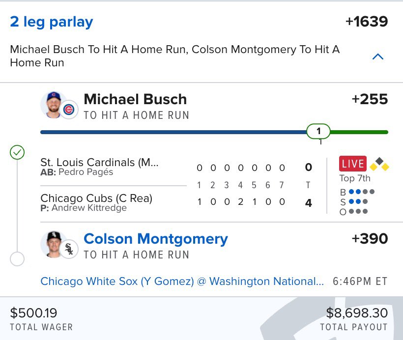 ChillyBets's tweet image. Can Colson cash our 6th dinger lay this week 🤯

$50 to 10 people who like/RT when he goes nuclear ☢️

First 50 people get 60% off below 👇

dubclub.win/r/p/pri-zwszu/…
