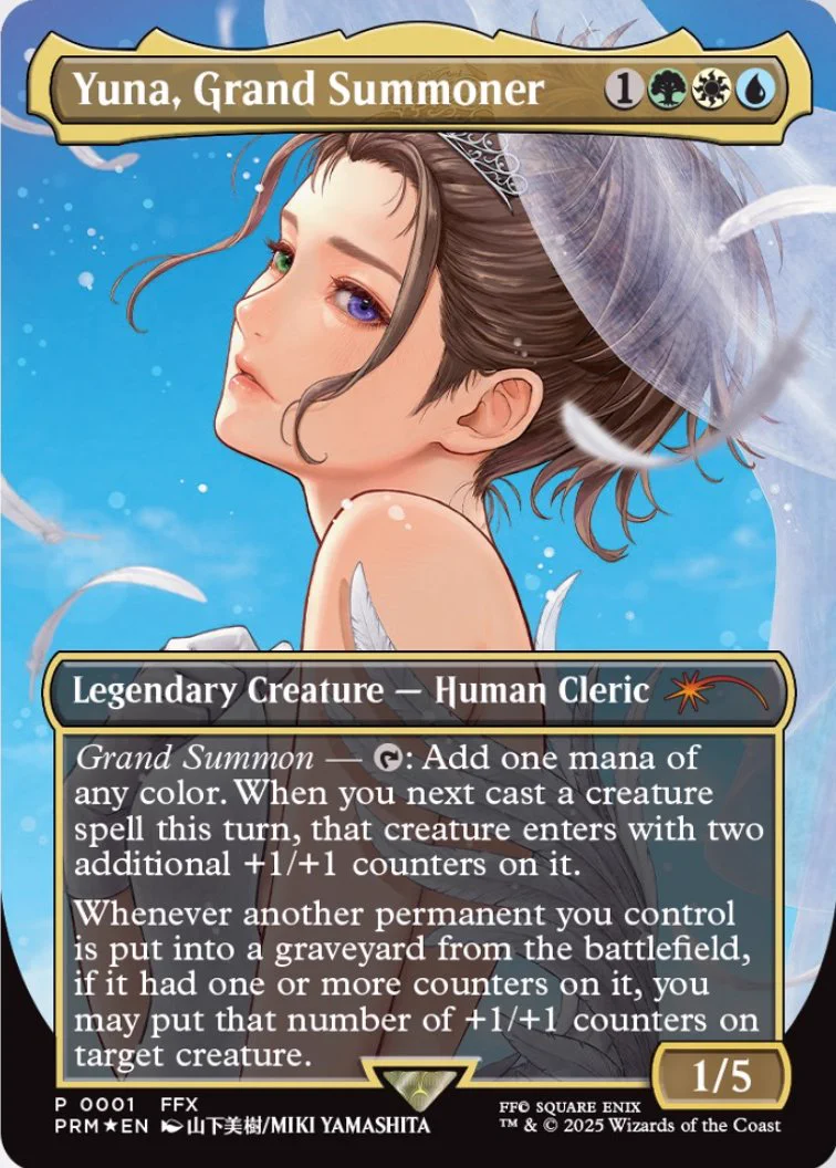 大召喚士、ユウナ/Yuna, Grand Summoner プロモ　MTG 青黒家の食卓》管理人、オリバ on X: 