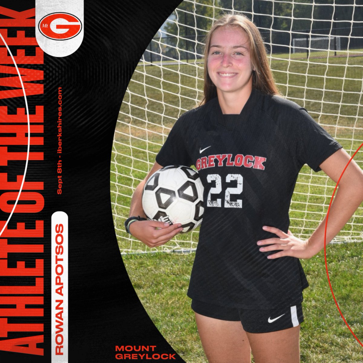 Congratulations Rowan
iberkshires Athlete of the Week (Sept. 8th)