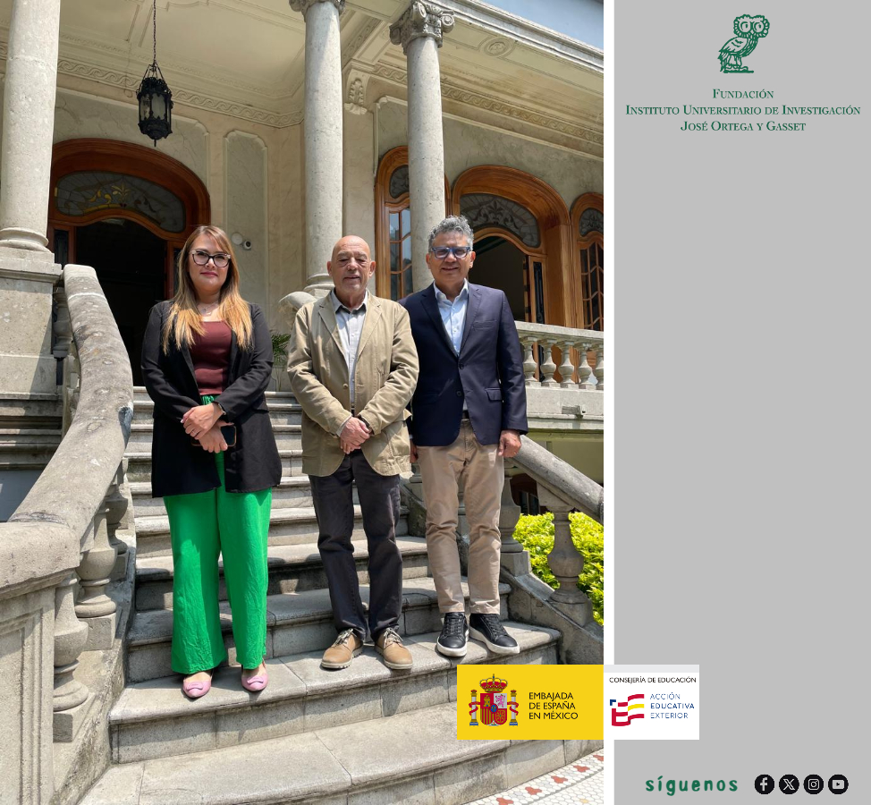 consejeriaedumx's tweet image. 📚El consejero de Educación de España en México, Juan Vicente Pérez, recibió a Francisco Parra (Dir. Ejec.) de @ortegaygassetmx y a Haydee Vázquez (Coord.) para presentar sus proyectos educativos y explorar nuevas vías de cooperación académica 🇲🇽🇪🇸

#EstudiaEnEspaña #Educación