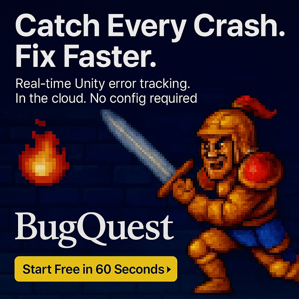 BugQuest (@bugquestgg) on Twitter photo Indie devs with demos on Steam: now is the perfect time to collect errors, crashes, and ANRs for your game to minimize issues at launch!
Now also supporting #GodotEngine
#indiedev #gamedev Indie devs with demos on Steam: now is the perfect time to collect errors, crashes, and ANRs for your game to minimize issues at launch!
Now also supporting #GodotEngine
#indiedev #gamedev