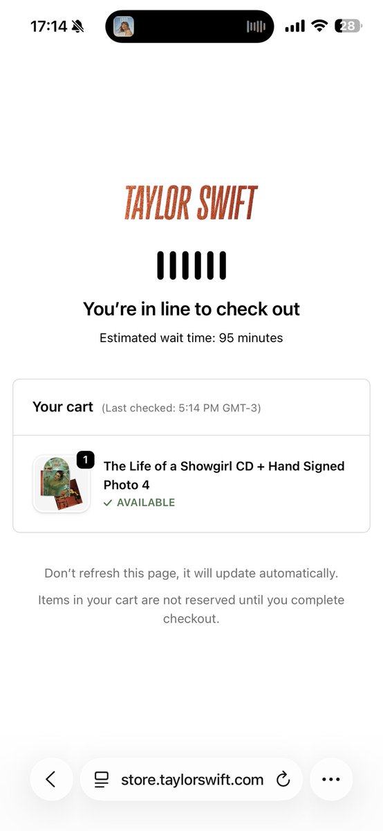 95 minutos de espera pra comprar um CD
Adeus Adele!