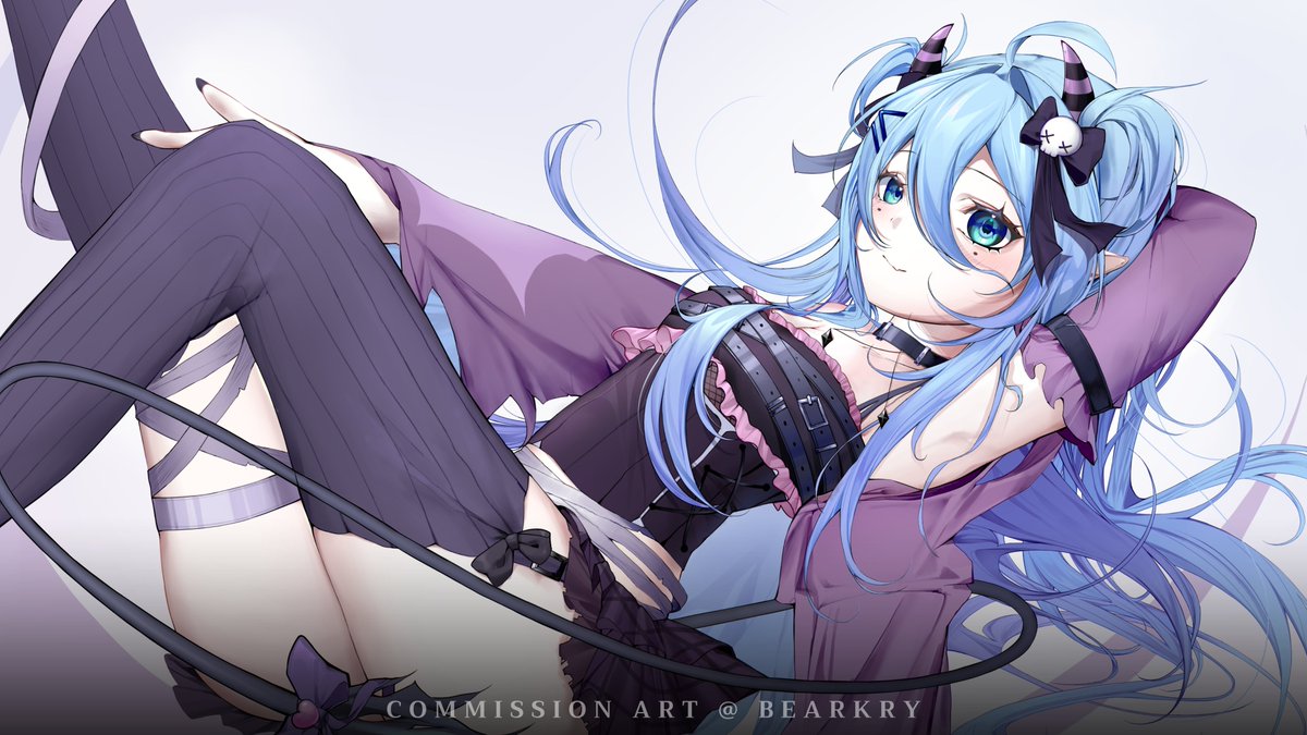 bearkryart_'s tweet photo. Commissioned by @vonakyu 👾💜 https://t.co/UM4TJhMEqL