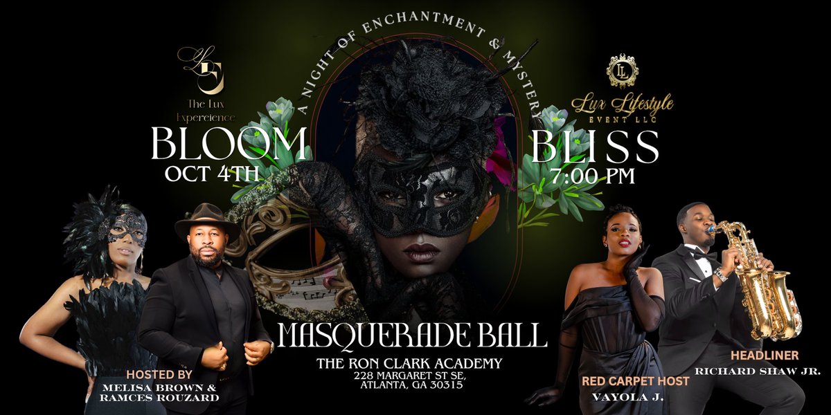 LUXLIFESTYLE2's tweet image. Exciting news! 🎉 Get 20% off your ticket to the BLOOM &amp;amp; BLISS Masquerade Ball with code BLOOMLUX! Get your tickets now at wix.to/ZyAjaTZ. Limited spots available! 👑 #BLOOMLUX #EventDeals