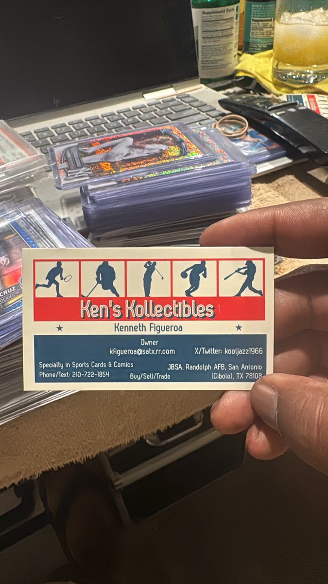 kooljazz1966 (@kooljazz1966) on Twitter photo I, Ken’s Kollectibles will be setup at the Sports cards only show this Saturday at the Hangout Spot in  West San Antonio . I, Ken’s Kollectibles will be setup at the Sports cards only show this Saturday at the Hangout Spot in  West San Antonio .