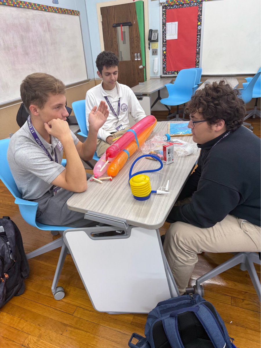 stedmundprep's tweet image. #ThisWeekatSEP - Students in Ms. Sullivan’s Engineering Design class learned about Astrodynamics through creating Balloon Rockets. They applied Newton’s 3rd Law of Motion to design a rocket that would propel upward while carrying weight.
#BoldLearning #UncommonLeaders #SEPFamily
