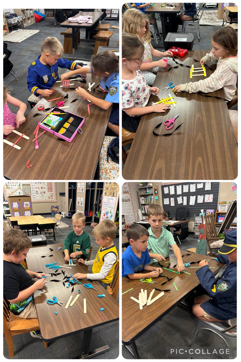 melissagoad3107's tweet photo. Today our Community Helper was a Fire Firefighter.  The challenge was to work as a team to build a ladder with only the materials given to save the family. @MatthewMillerpe https://t.co/4wyhMKVbaE