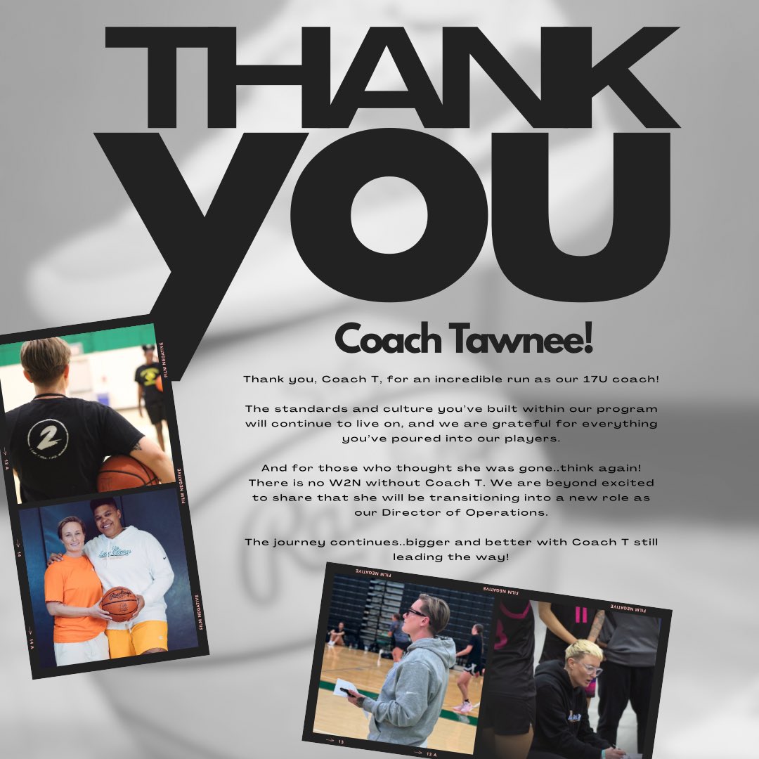 Thank you, Coach T, for an incredible run as our 17U coach!

The standards and culture you’ve built within our program will continue to live on, and we are grateful for everything you’ve poured into our players.

And for those who thought she was gone..think again!

There is no