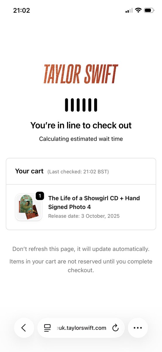 Afiya126113's tweet image. @taylornation13 I had complete faith I was gonna get one but the sold out in the uk within two minutes?!