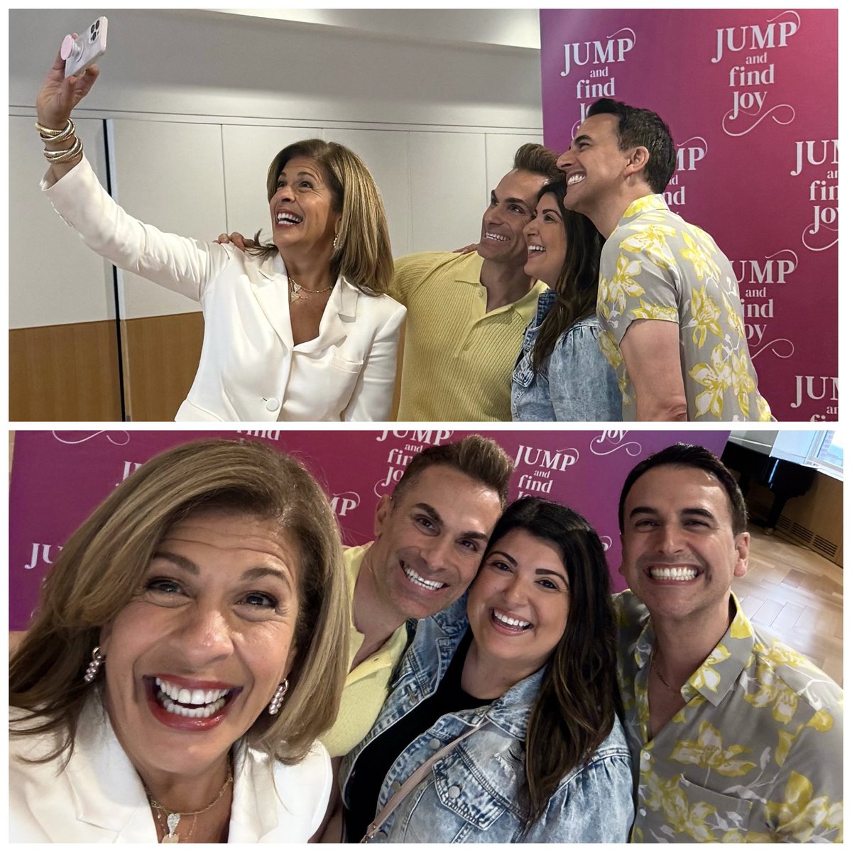 tina_pali's tweet image. an honor to spend some time with the wonderful @hodakotb earlier this week! she said thoughts become things and stressed that when it comes to taking a jump, be fearless &amp;amp; always take the jump! i needed to be reminded of that, and i really needed that Hoda hug💗