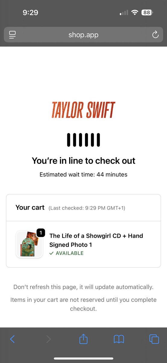 And have the laptop on… No luck 🍀 on the UK store… did they only have 10 CDs?? #TheLifeOfAShowGirl