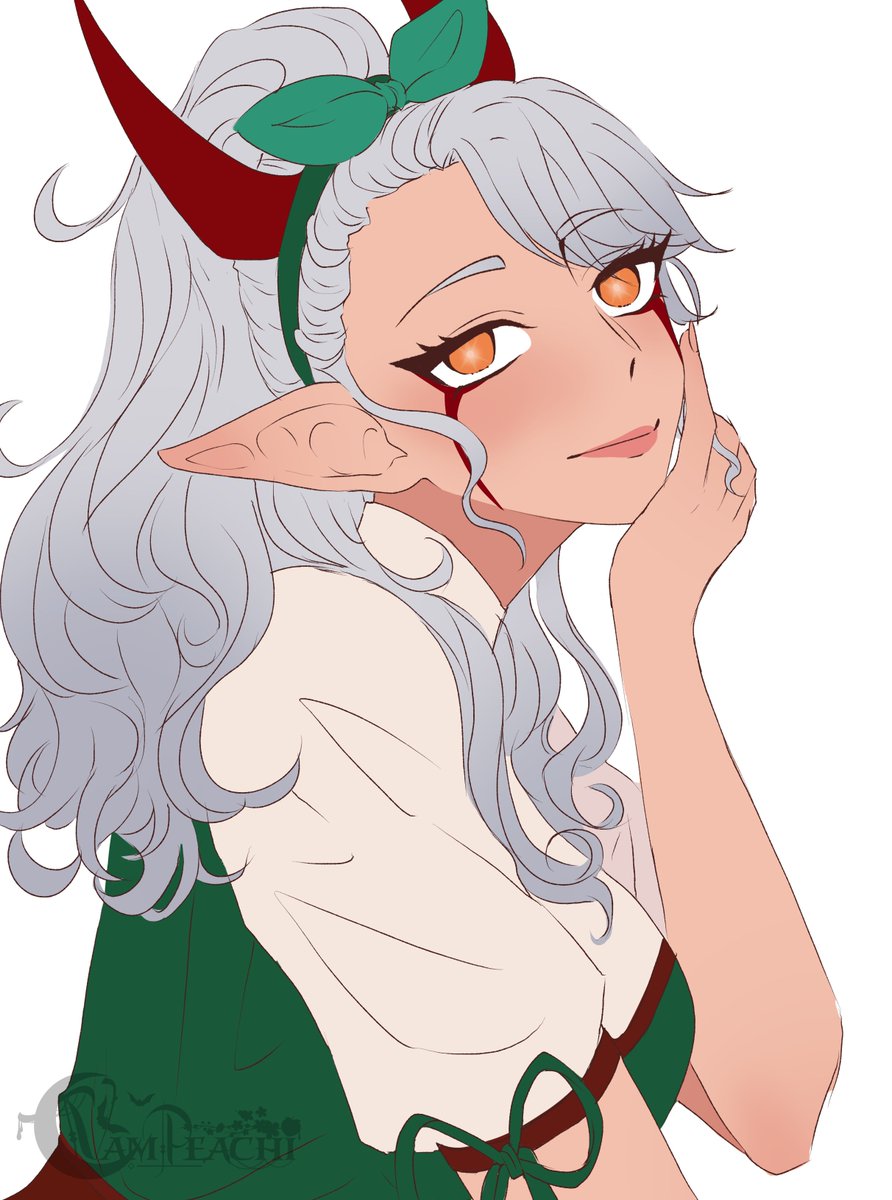 MidoriKaida's tweet photo. "Go on sweetheart, I'm listening..."
🎨: @/Vampeachi 
#MidoriOniCafe https://t.co/PJTvckdAEG