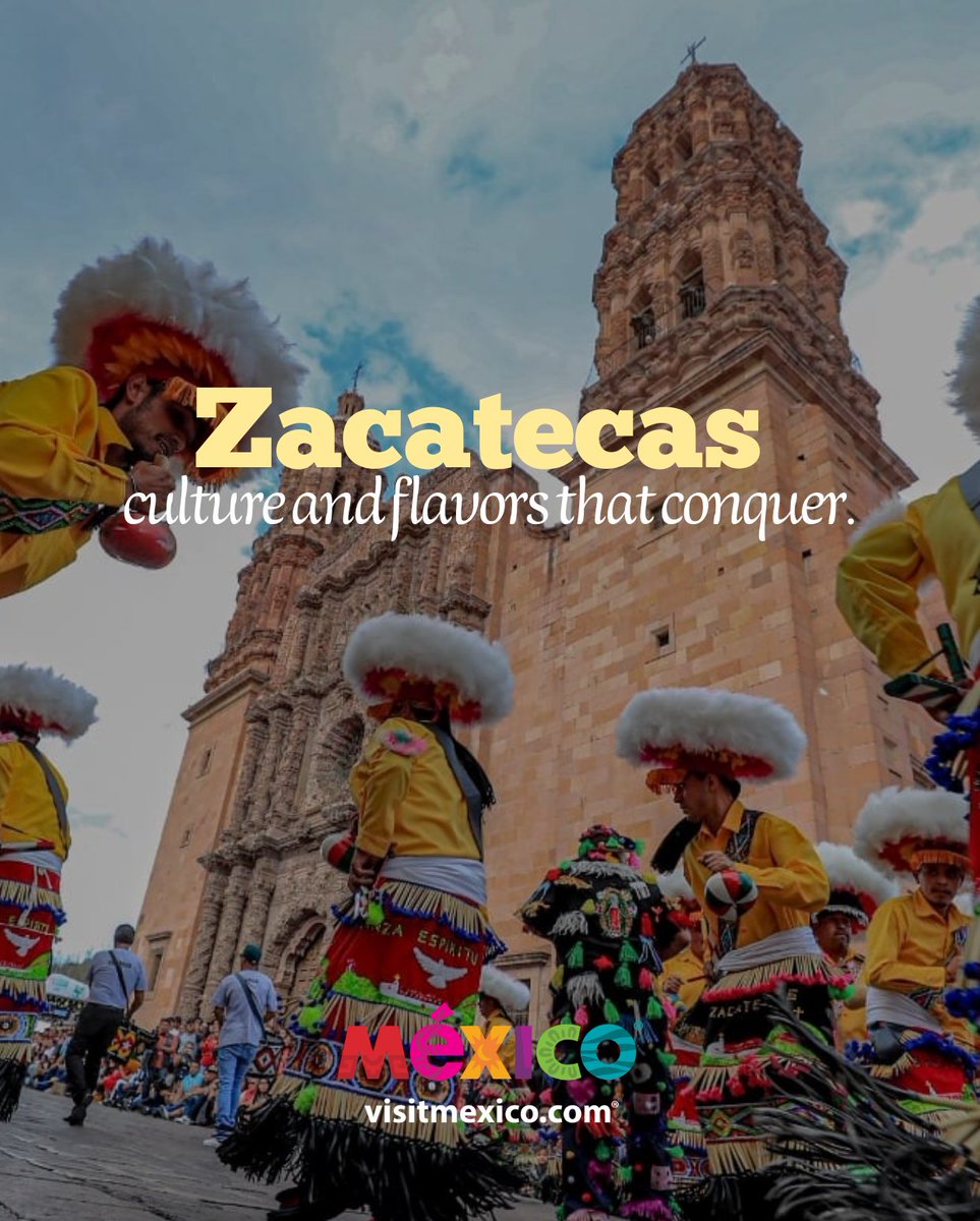 WeVisitMexico's tweet image. Discover Zacatecas through its cultural and culinary richness. Explore the Historic Center and taste traditional dishes like asado de boda and local wine. 🍷

#Zacatecas #Culture #Gastronomy #TravelMexico