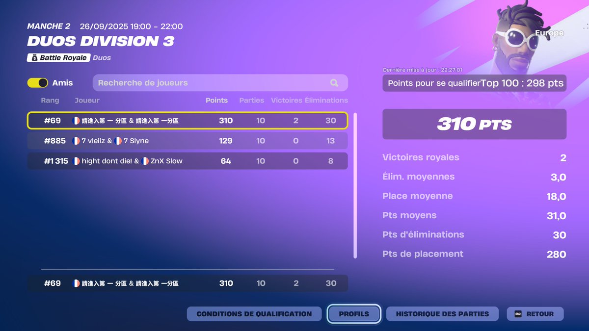 🏆QUAL DIV2 w/<a href="/Sayfn55/">SAY</a> 🏆