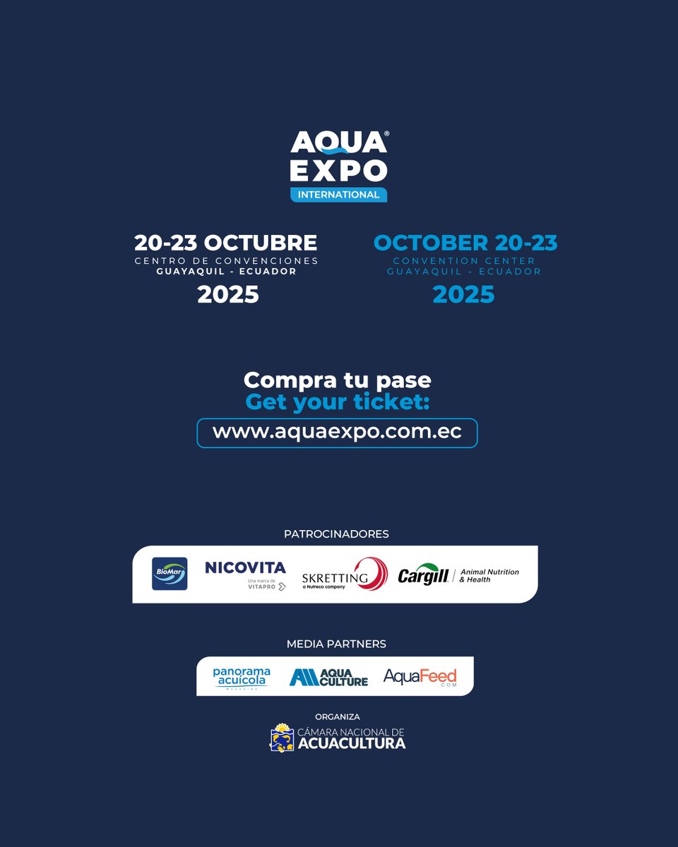 ¿Cómo influye el clima o la región en las enfermedades del camarón? 🌡️🌎

La doctora en Biotecnología, Diva Aldama (México 🇲🇽), experta investigadora en enfermedades acuícolas, presentará en #AQUAEXPO International un tema clave: Dinámica de enfermedades en camarón blanco (P.