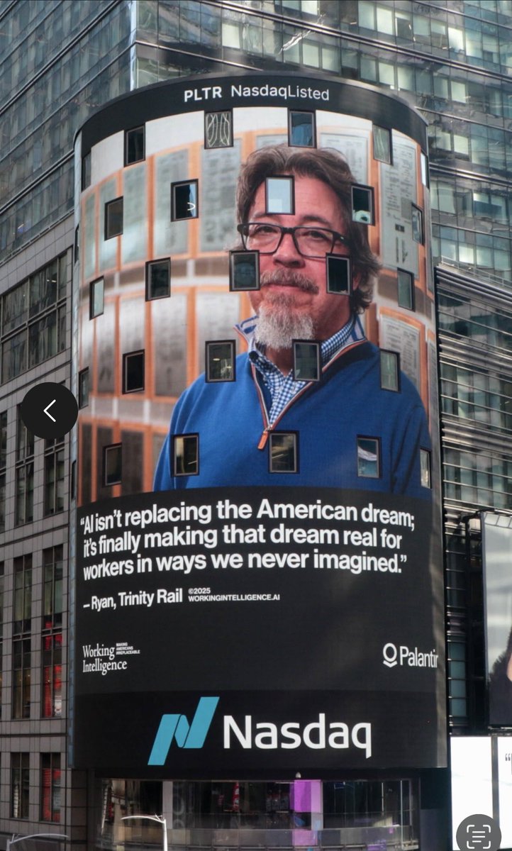 jordanchirsch's tweet image. At ⁦@PalantirTech⁩, we believe that AI should make American workers irreplaceable.