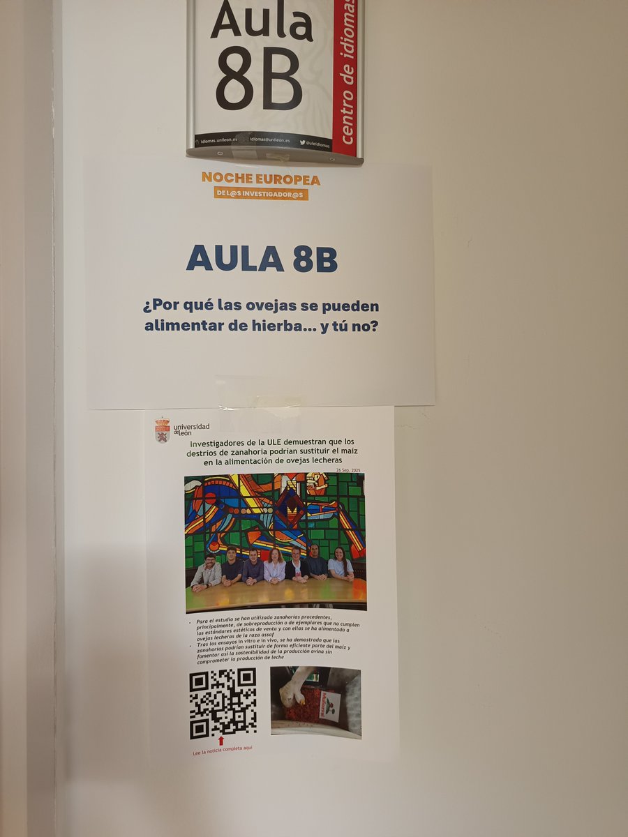 Otro año más, gran experiencia compartiendo ciencia en la
#NocheDeLosInvestigadores #nightspain de <a href="/unileon/">Universidad de León</a>