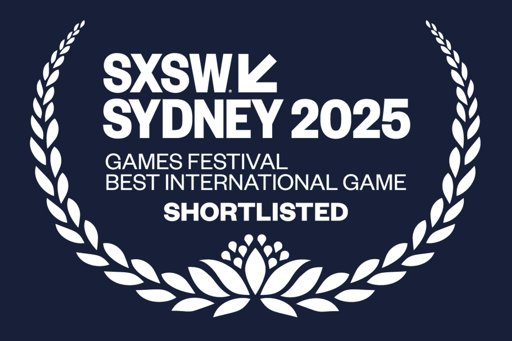 Auridia's been shortlisted for Best International Game at SXSW Sydney 2025! Great way to wrap up launch week.  
I'll have a booth there Oct 17-18, I'm looking forward to my first visit to Sydney!