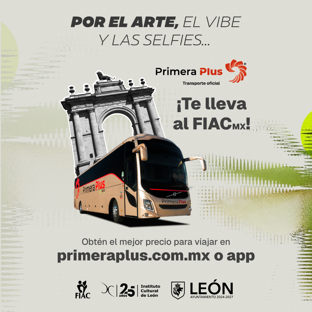 🚍En el #28FIACmx no hay pretexto: con <a href="/PrimeraplusA/">PrimeraPlus Atencion</a> viajas cómodo, con descuento y directo a León para vivir la fiesta del arte.

Arte, cultura y comodidad en un mismo destino. 🎭✨ ¡Nos vemos en el festival!