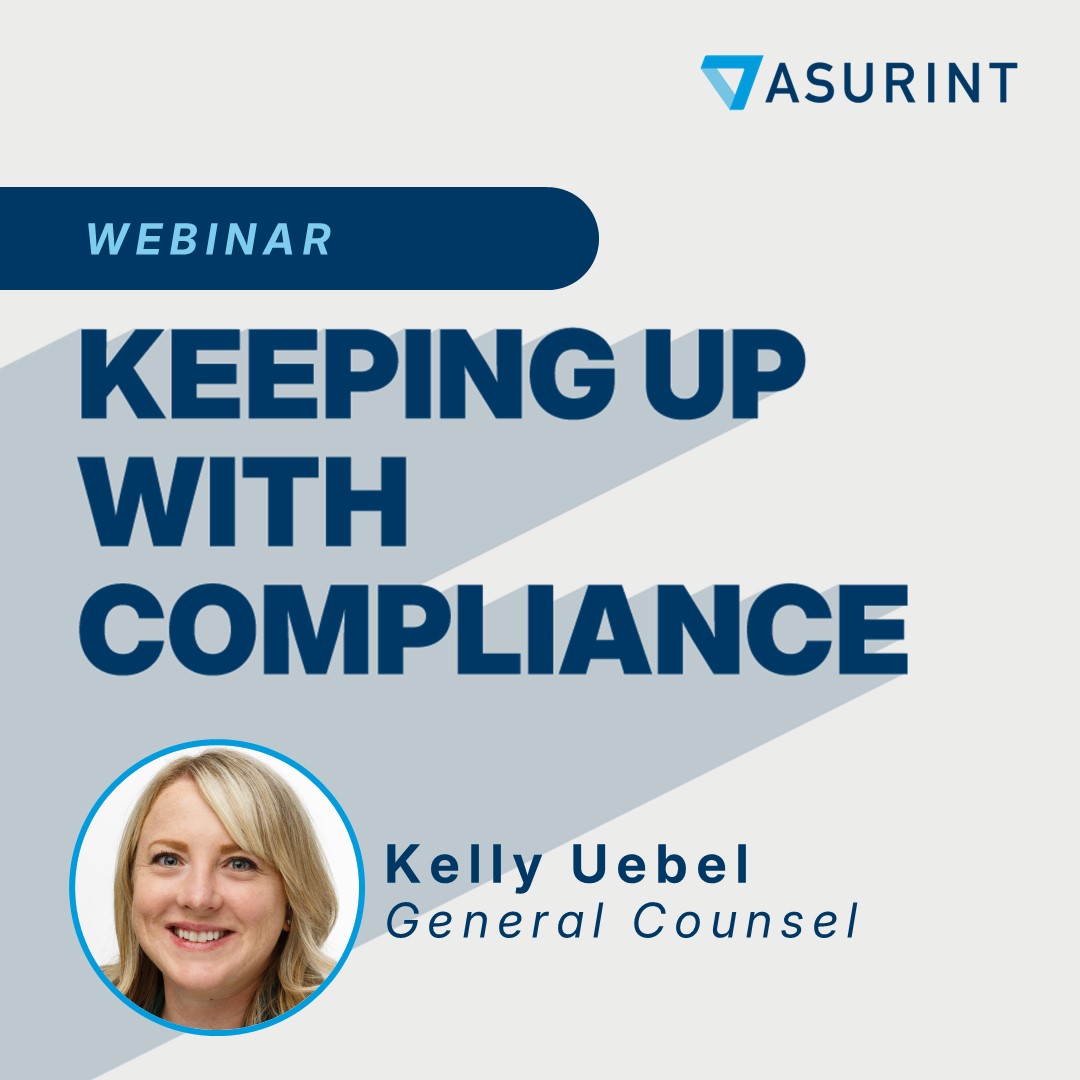Join Kelly D. Uebel, General Counsel at Asurint, for our Q4 Compliance Update Webinar on Thursday, October 16th,  at 11:00 a.m. ET. 

Topics include:

🖊️ Legislative &amp; Regulatory Updates
🖊️ Litigation Trends
🖊️ Drug Testing &amp; Marijuana Updates

bit.ly/46C3Iaj

#Webinar