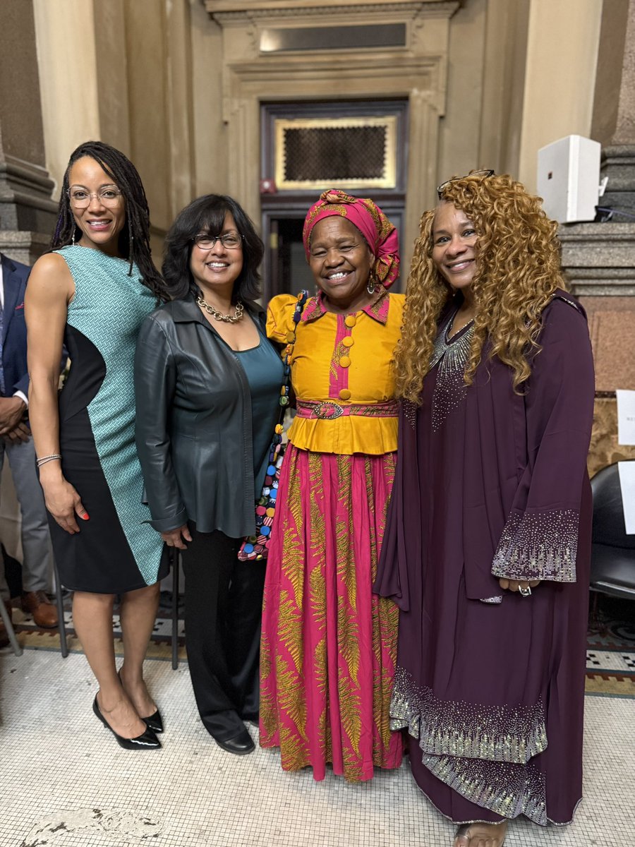 Honored to attend and speak at a special reception at City Hall welcoming Her Excellency Dr. Netumbo Nandi-Ndaitwah, President of Namibia. Proud to celebrate the friendship between Namibia and the U.S. and highlight the importance of international partnerships. 
#cmahmad