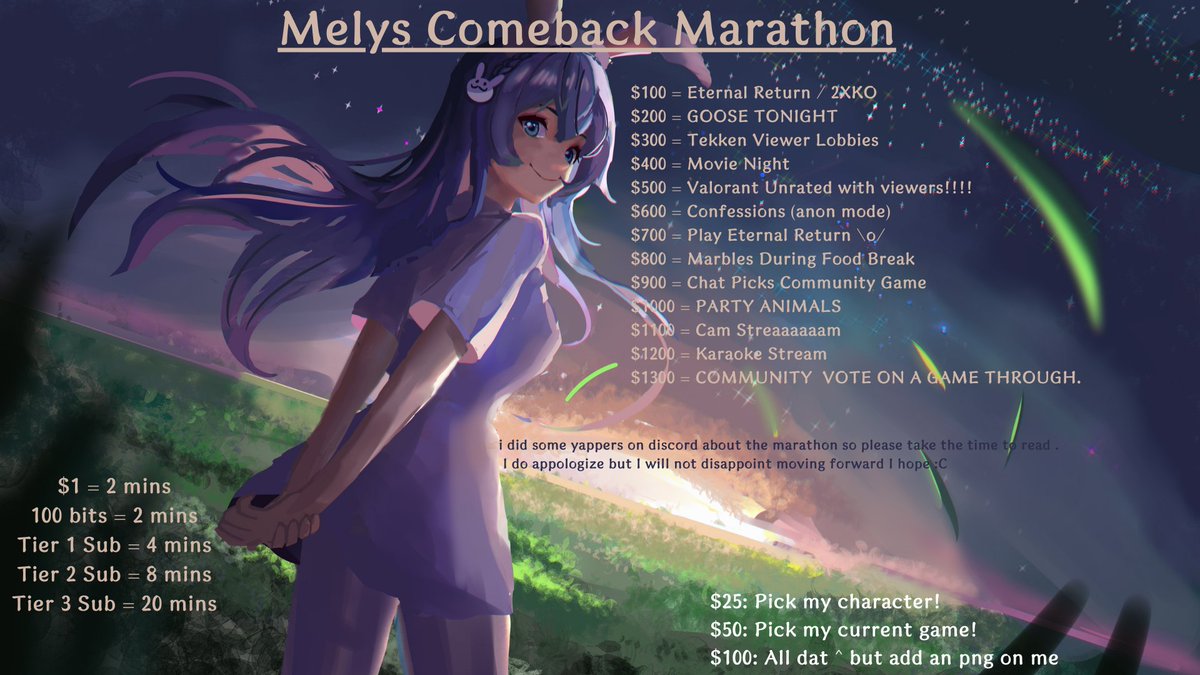 MelyTheVT's tweet image. twitch.tv/mely Hoping for a successful stream ;-; &amp;lt;3

Ive been super sick and losing my voice so the help is really needed rn
