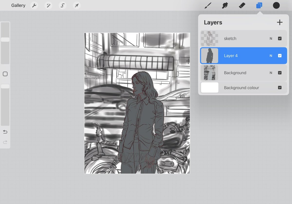 widelydisgusted's tweet image. a lil composition study 🫣⭐️ 
#sketchvsfinal #artmoots #ArtistOnTwitter #procreateart #digitalart #MUSE #viral