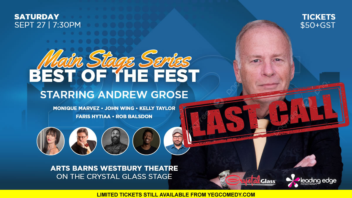 This is your last call for tickets to our Saturday night Best of the Fest show before we declare it sold out. 
tickets.fringetheatre.ca/event/601:6766…