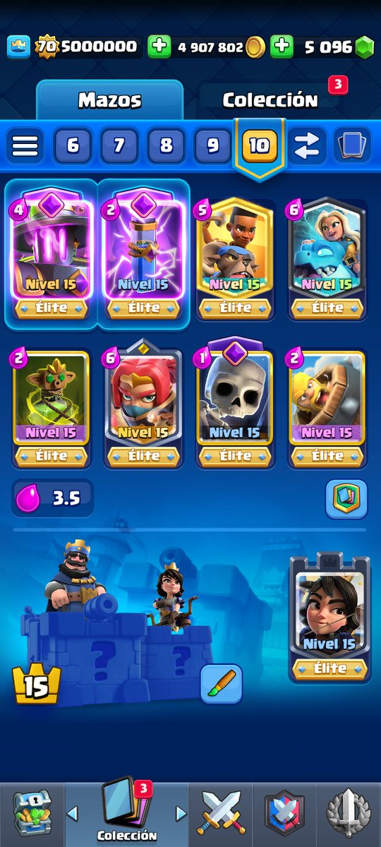Joseantoni36367's tweet image. Por si preguntan la temporada pasada llegué a 15.000 copas de agosto con mi waifu la bandida líder con su mazo más meta de ese mes que fue uno de los más rotos que ella tuvo.
#bossbandit
#ClashRoyale
#Royaleapi
