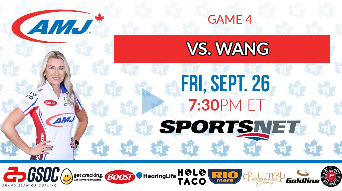 Friday night lights, but make it curling😍🍿

GAME 4 | AMJ MASTERS GRAND SLAM
📆 Friday, September 26
⏰ 7:30 pm ET
🆚 Wang

🔗Watch LIVE on Sportsnet!🇨🇦
