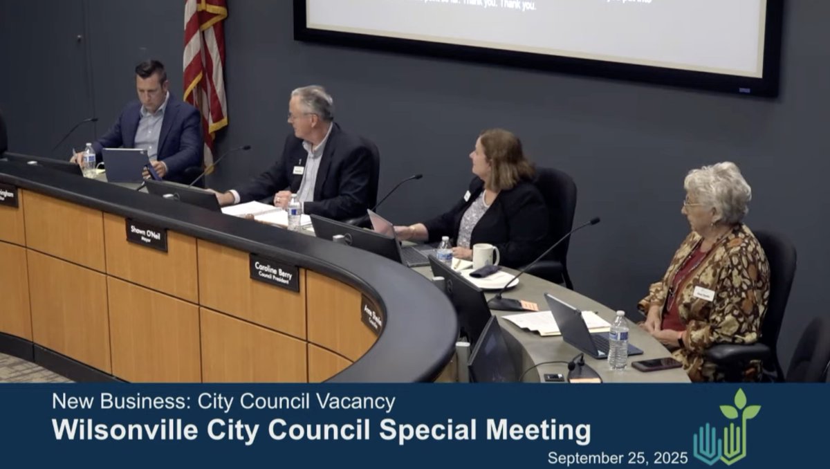 The Wilsonville City Council has laid out its process for filling the vacancy left by Katie Dunwell, who resigned earlier this week. wilsonvillespokesman.com/2025/09/26/wil…