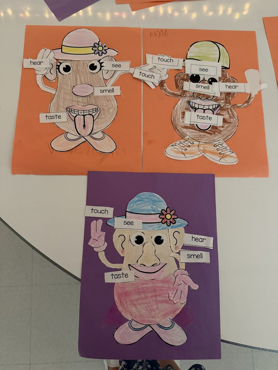 Today we worked on building Mr. and Mrs. Potato head with our 5 senses. #RSS11 <a href="/RotellaWarren/">Warren Rotella</a>