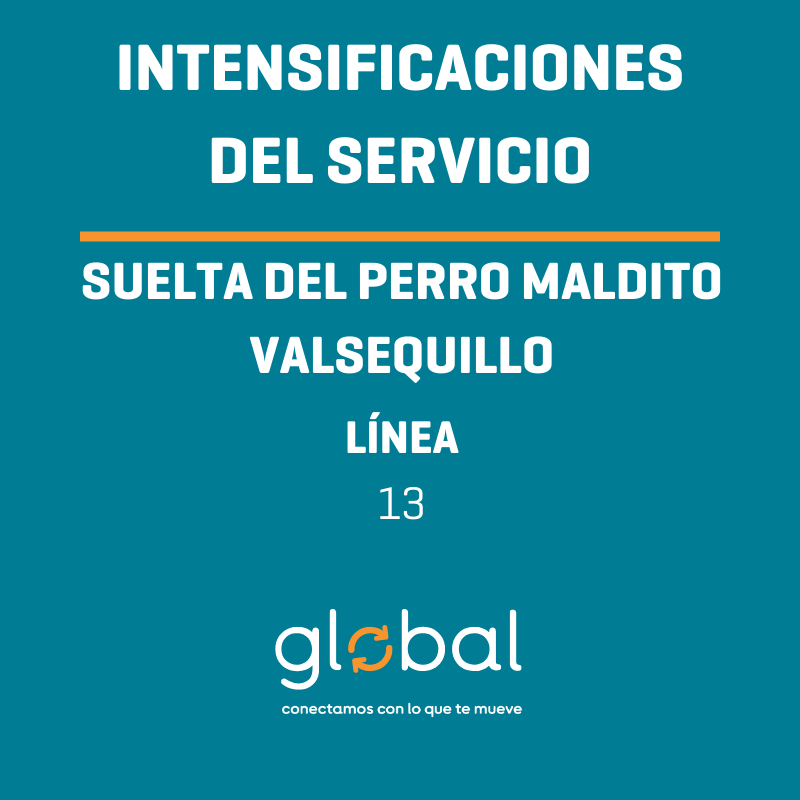 guaguasglobal's tweet photo. ℹ️ Intensificamos los servicios de la línea 13 con motivo de la celebración de la Suelta del Perro Maldito en Valsequillo. Más información en el siguiente link: https://t.co/EZ9hggYbXx

#GuaguasGlobal #Valsequillo #perromaldito https://t.co/PoRfZyhpY3