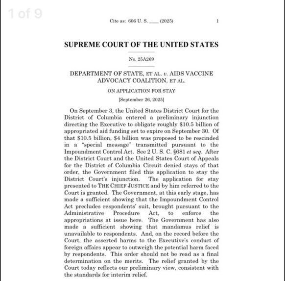 GuntherEagleman's tweet image. 🚨 HUGE WIN!!  In a 6-3 decision, SCOTUS rules that President Trump has the authority to withhold $4 billion in foreign aid! 

Trump wins, again!