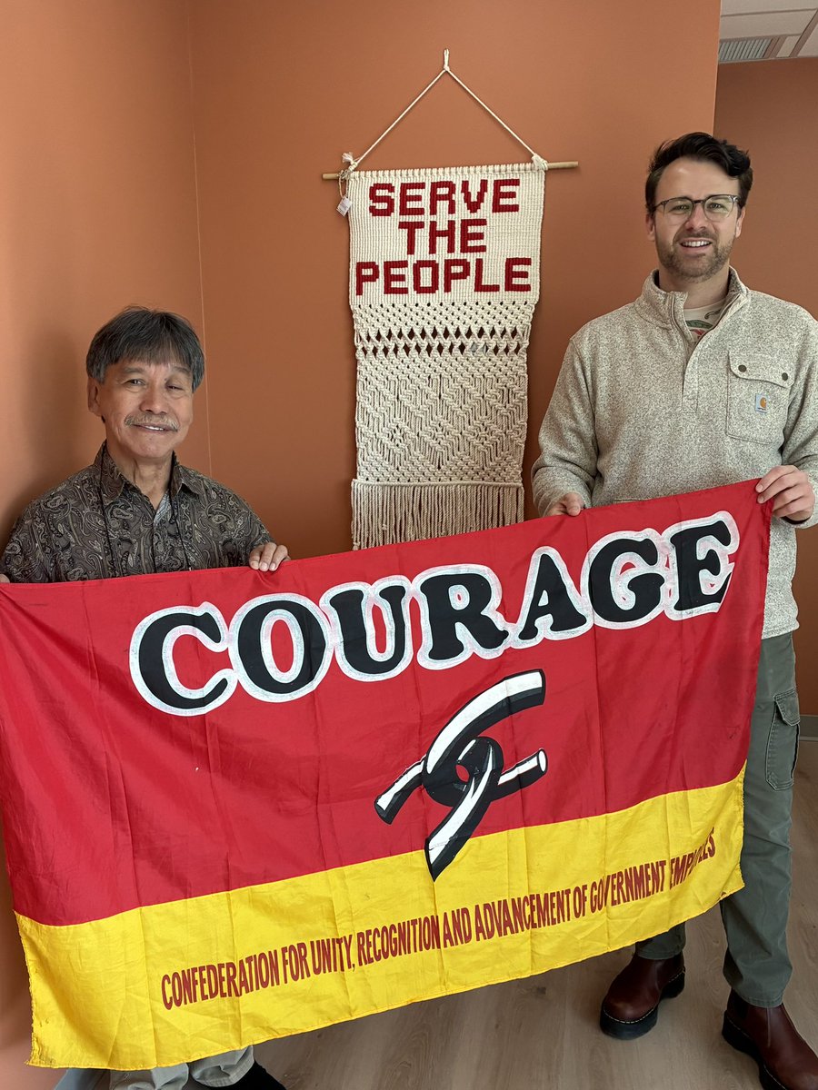 Our sister union in the Philippines is called COURAGE, and <a href="/CUPEsask/">CUPE Saskatchewan</a> has been a partner of theirs for many years. We are honoured to be hosting their national president Santiago for the next few days. International solidarity forever! ✊