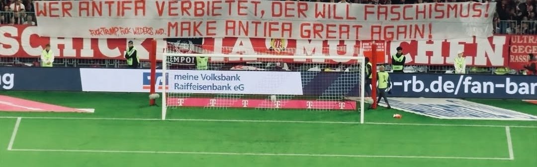 Gab auch das ein oder andere spruchband heute