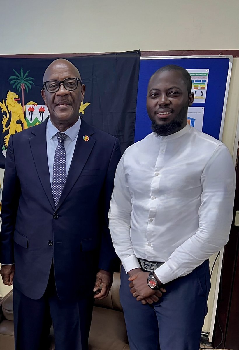 Welcomed by the Honourable Minister of Health, Dr. <a href="/DembyAustin/">Austin Demby</a> , upon our return to Sierra Leone as first-degree specialists in Gastroenterology and Cardiology — bearing certified subspecialty training in echocardiography, and a shared commitment to foster healthcare.
