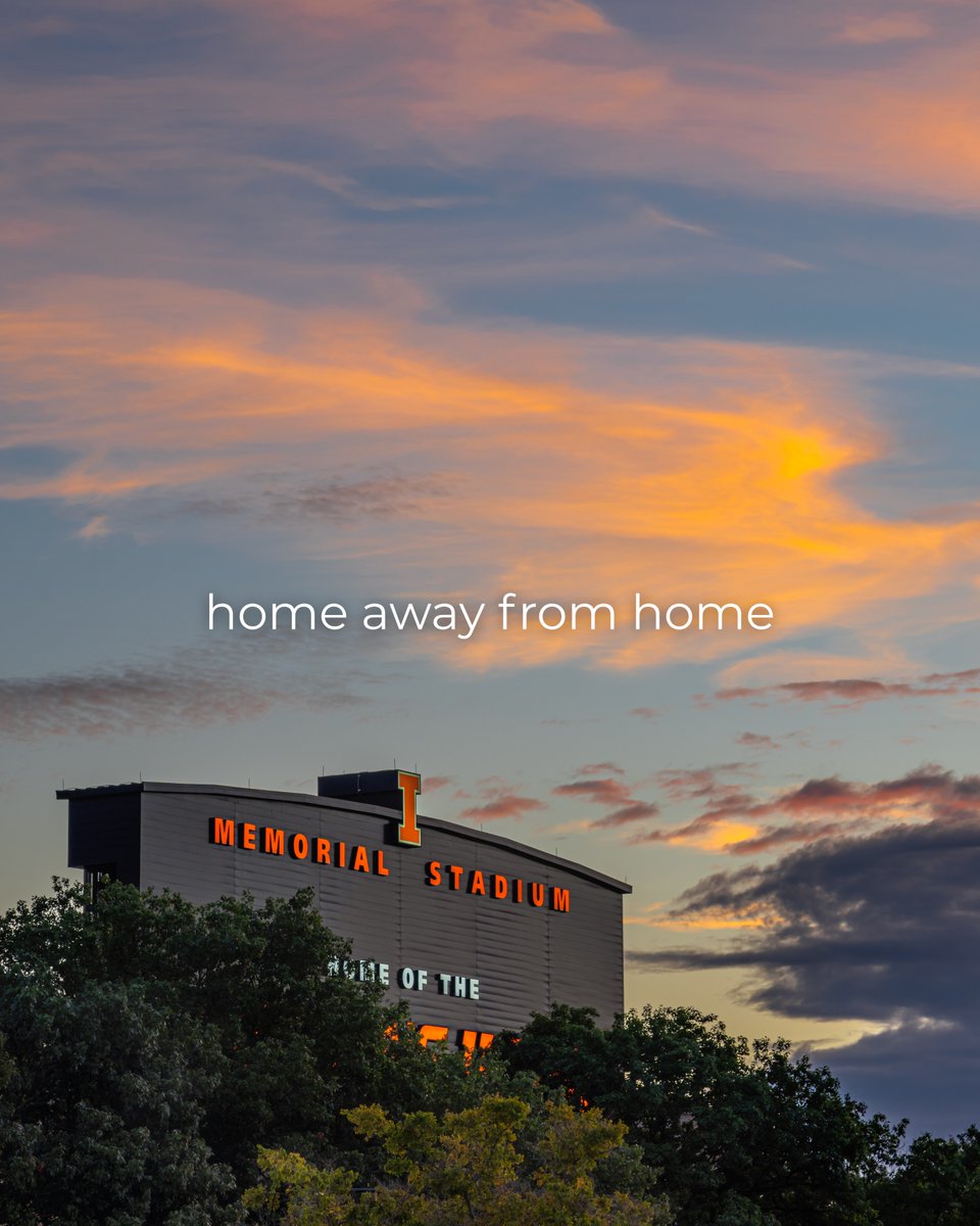 You’ll leave, you’ll grow, but when you’re back here, it’s home all over again. 🧡

Happy Homecoming, Illini!