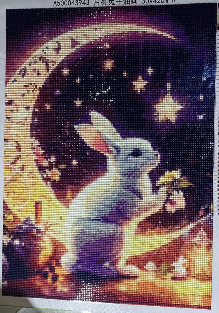 Coco_An2's tweet image. #ここのダイヤモンドアートコレクション
⑬ 2025.9.27 完成

Title  月兎
Artist  もえ
Shop BASE
Size 30×42
Type スクエア
Color 45

#ダイヤモンドアート
#ダイヤモンドアート好きな人と繋がりたい