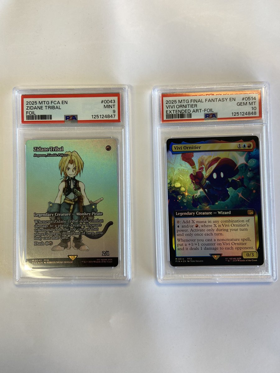 Graded Final Fantasy Magic cards for sale