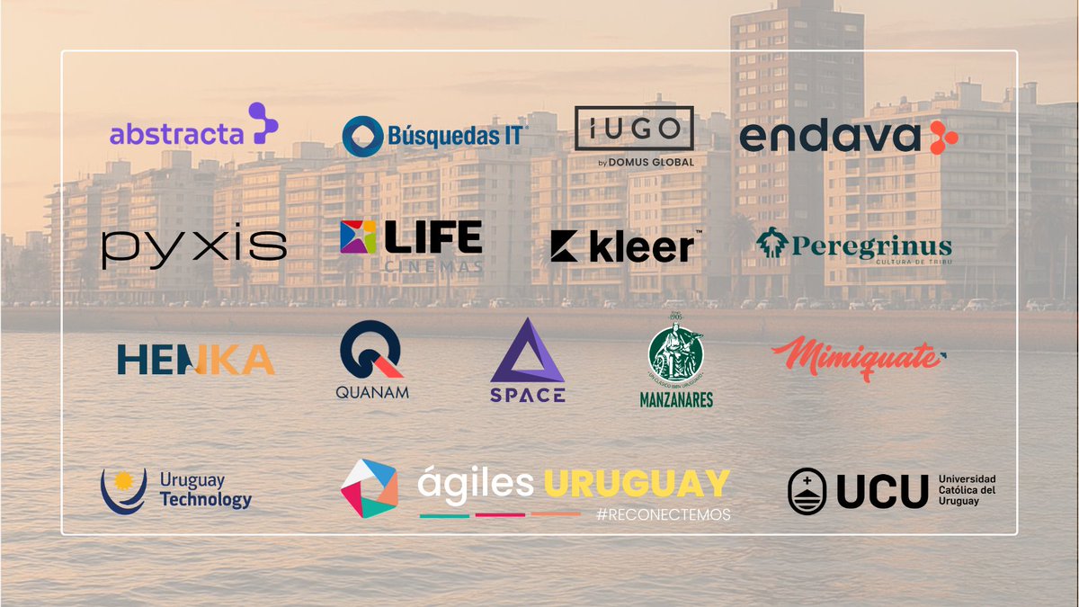 AgileUy's tweet image. 🌸 En Á𝗴𝗶𝗹𝗲𝘀 𝗨𝗿𝘂𝗴𝘂𝗮𝘆 𝟮𝟬𝟮𝟱 #Reconectemos creemos que la agilidad se construye en red 📷 Gracias a la 𝗨𝗖𝗨 y a quienes se suman: Abstracta, Búsquedas IT, Endava, Henka, Iugo, Kleer, Life Cinema, Maestros Cafeteros, Mimiquate, Peregrinus, Pyxis, Quanam, SpaceDev