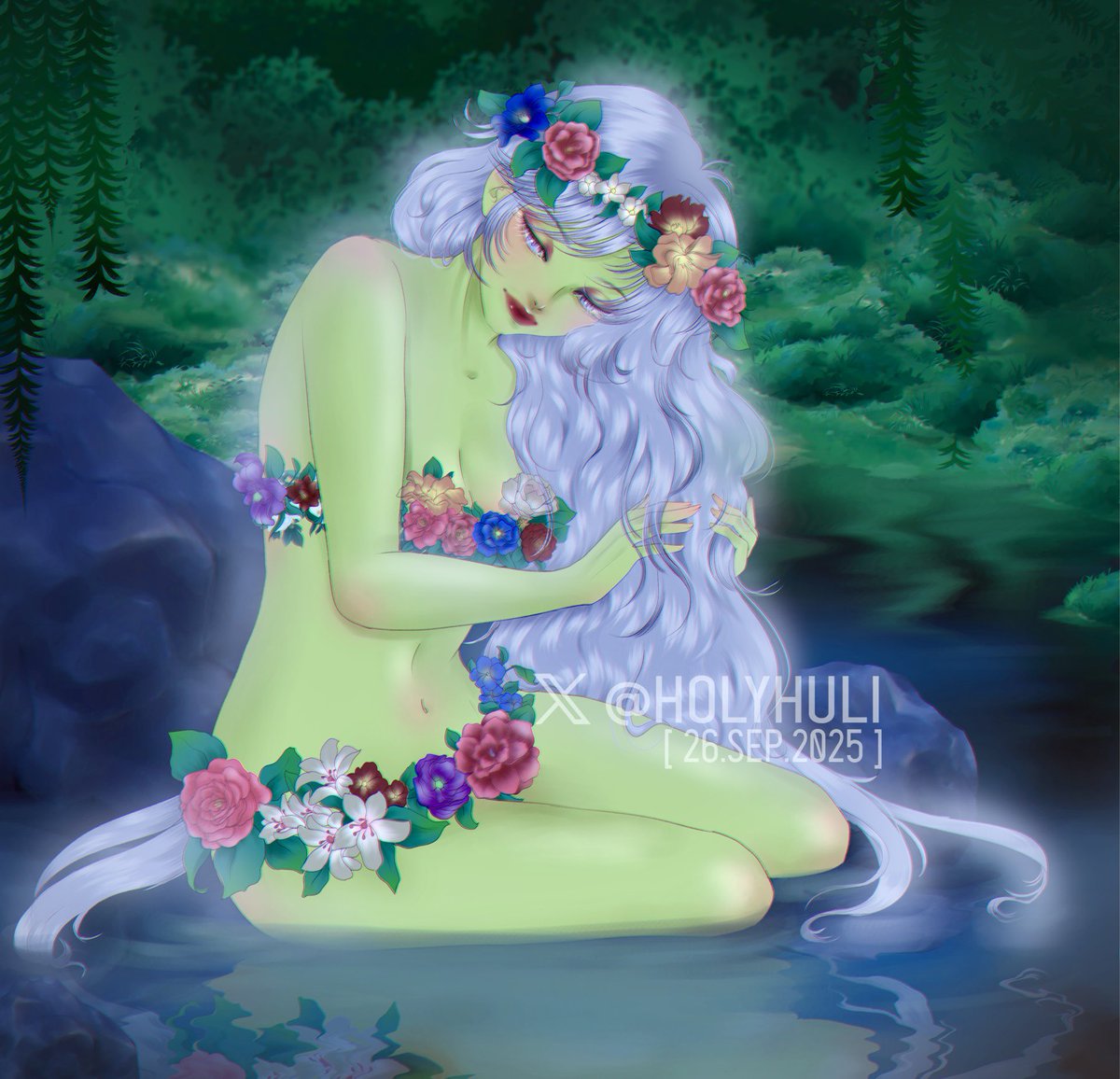 [ Elf x Nymph AU ] 

“Ask the Mountains”