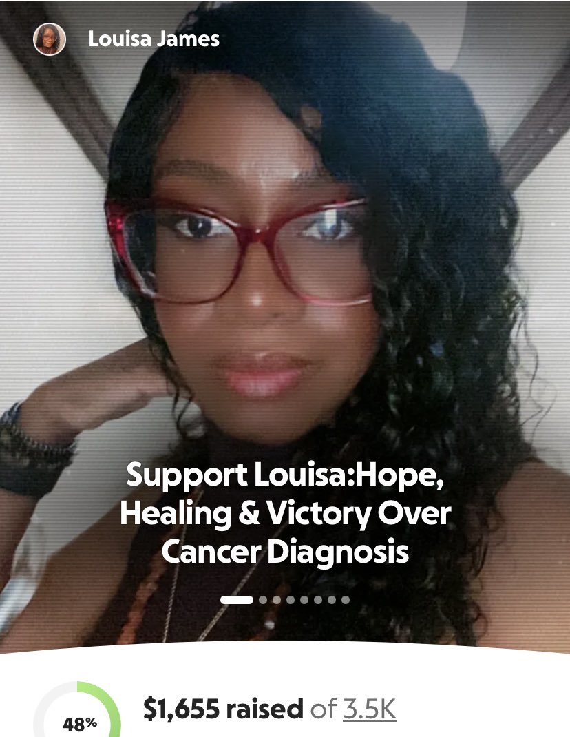 butt3rflyrising's tweet image. Hey everyone! I’ve been diagnosed with ovarian cancer this year and I’m currently going through chemo.
Please share and support how you can.  Any and all amounts are appreciated.
I'm half way to my goal. May everyone have a blessed weekend! 🥰💜💚💜💚💜🙏🏾
gofund.me/181aa1bda