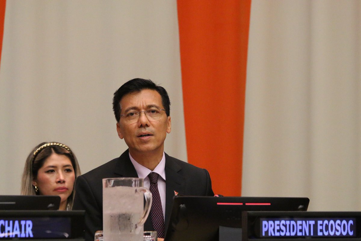 UNECOSOC's tweet image. “The outcomes of #LLDC3 must be turned into action, and the Economic and Social Council can be a central partner of these efforts and I encourage #LLDCs to utilize the different forums &amp;amp; meetings under ECOSOC.”

My remarks from the Annual Ministerial Meeting of the Foreign…