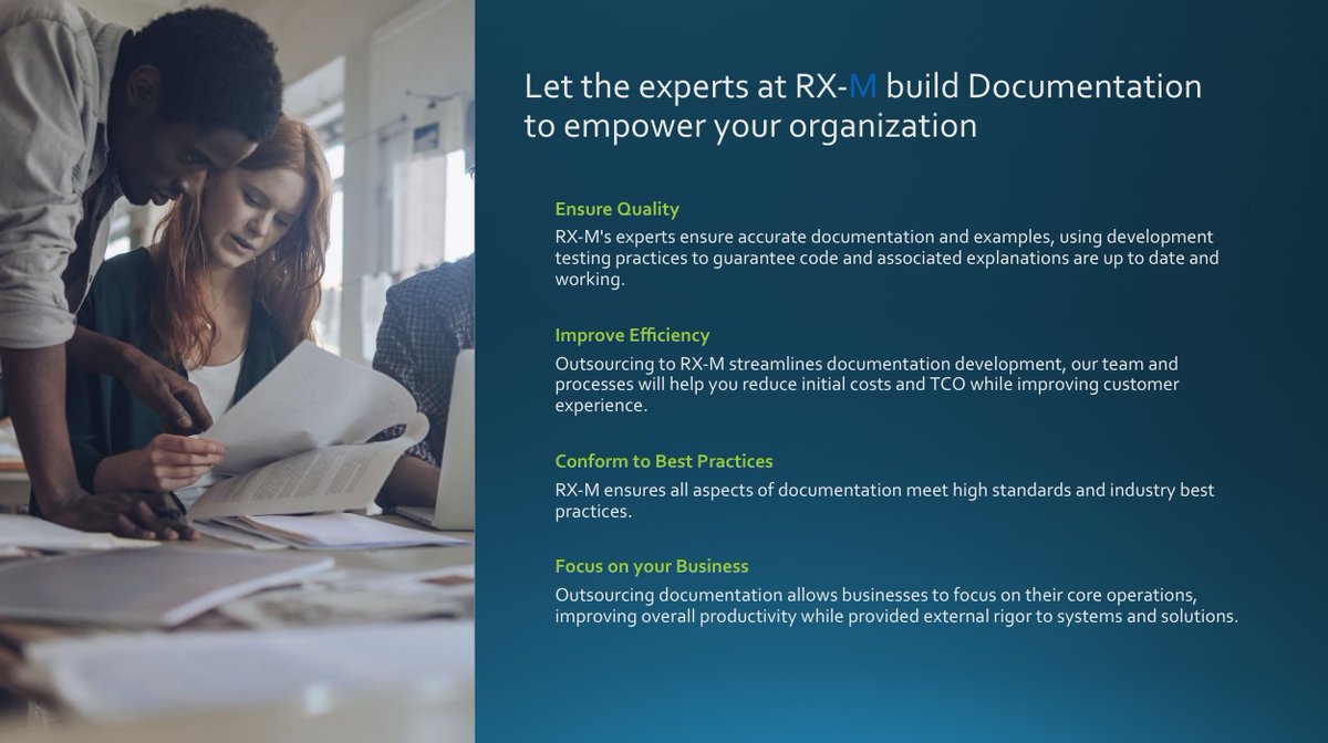 rxmllc's tweet image. Your team builds the product.
We’ll build the docs.
RX-M delivers accurate, tested, best-practice content that scales with your system.
#DeveloperDocs #DevEx